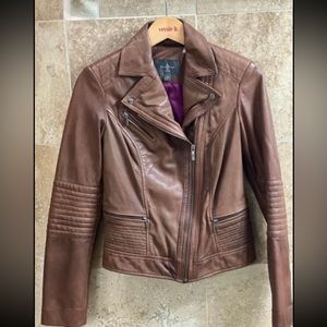 Cole haan leather jacket